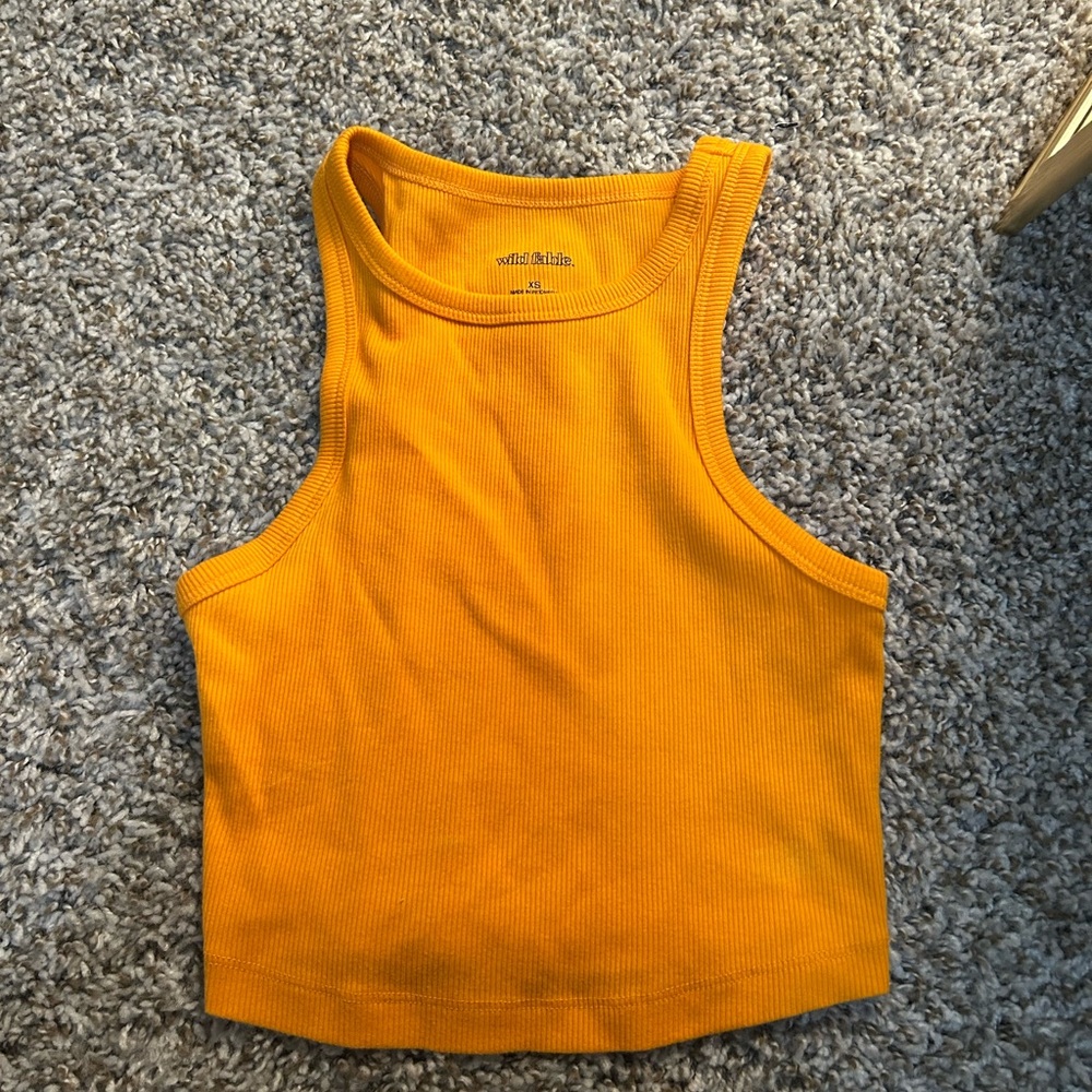 Wild Fable Women's Vibrant Orange Tank Top